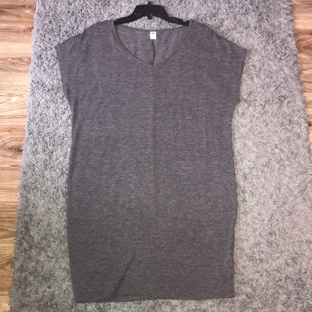 Grey t-shirt dress